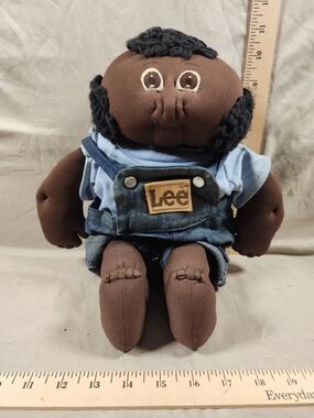 Vintage Lee Jeans Handmade Cabbage Patch Style Doll True OOAK Great Shape